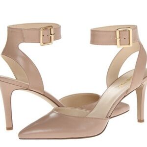 Nine West Callen beige ankle strap shoes new size 7